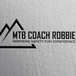 Close-up of mountain bike coach Robbie centered in a 600×600 frame.